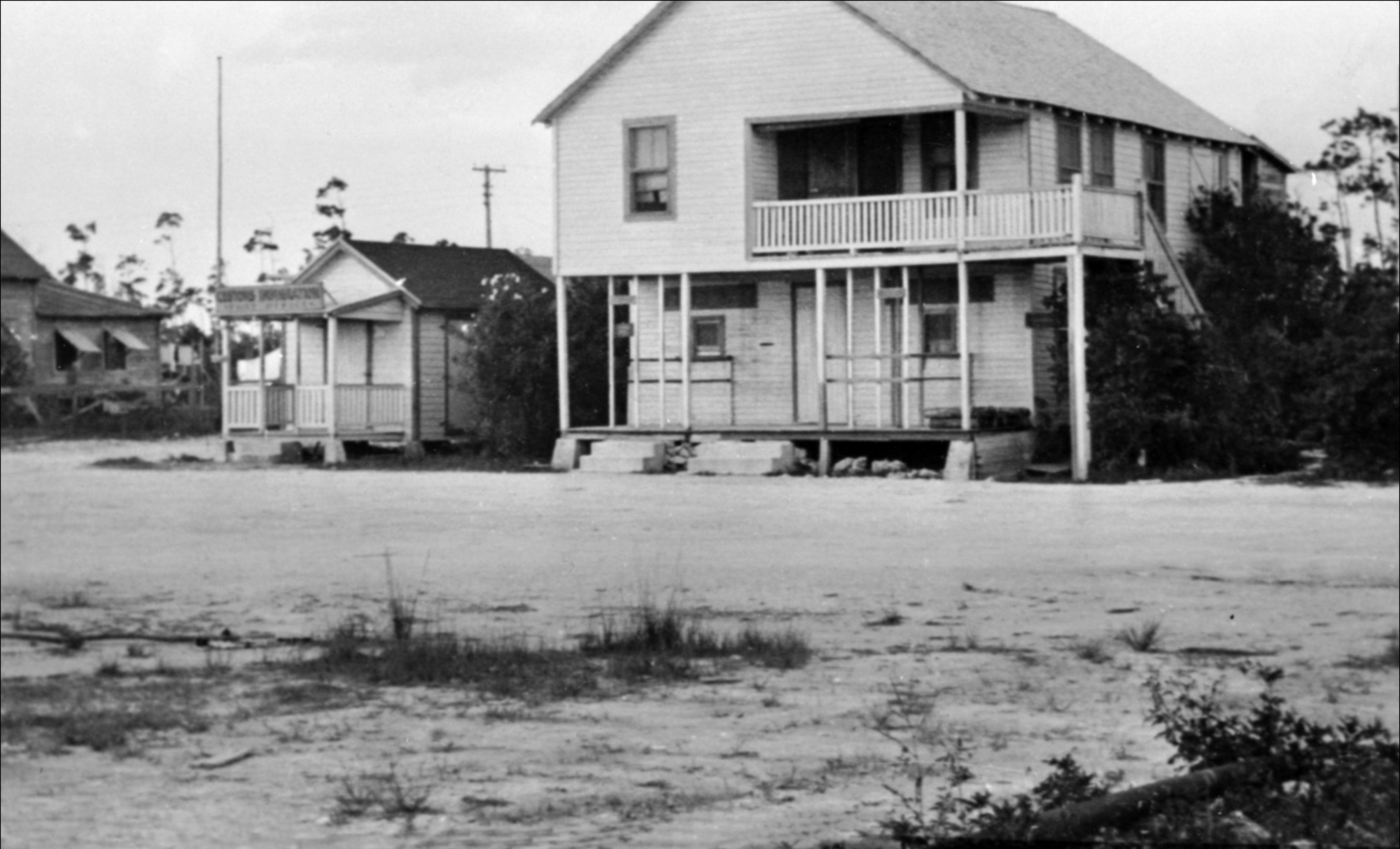 Abaco Lumber Company's office building, 1950's