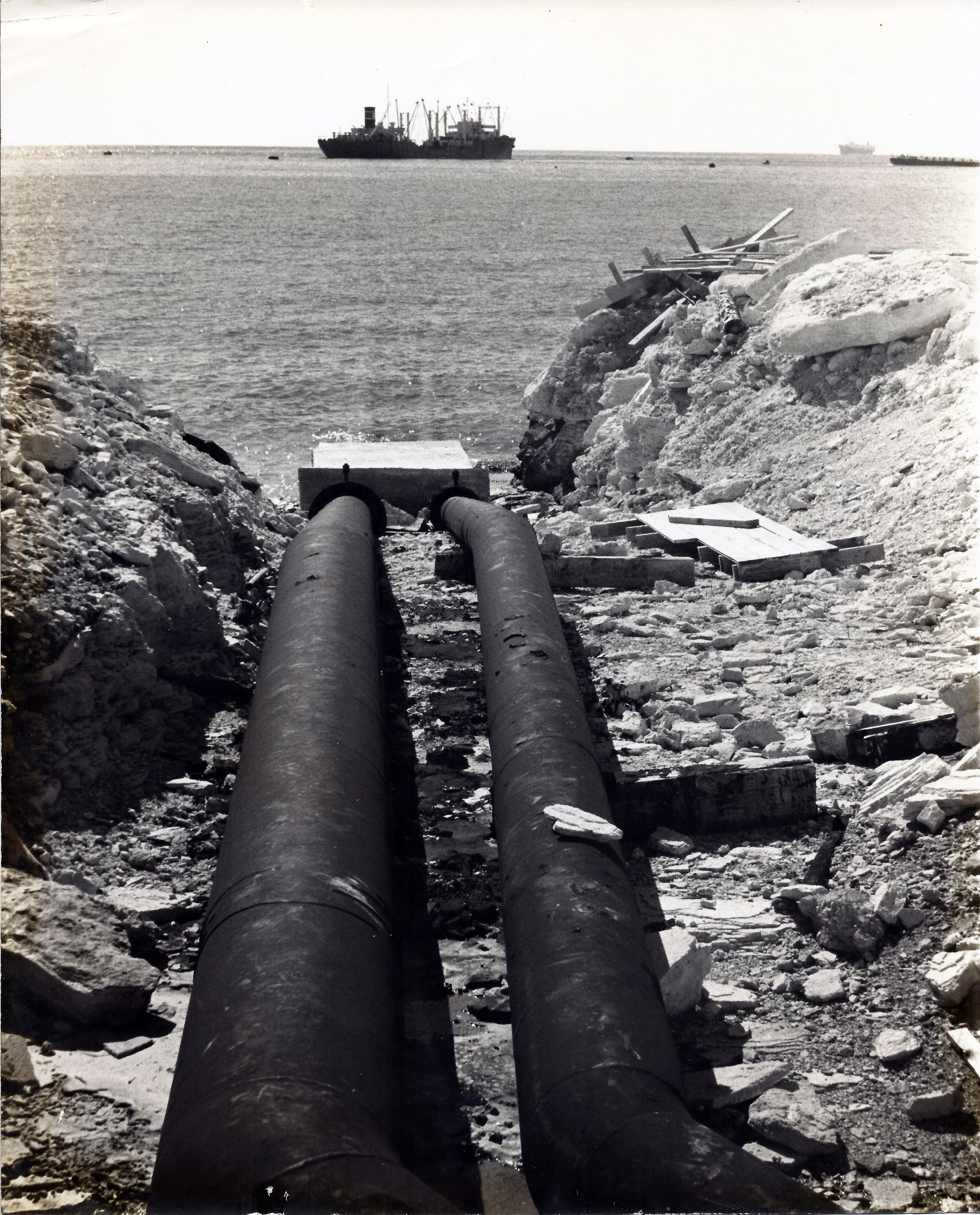 Pipelines from Freeport Bunkering, 1960's