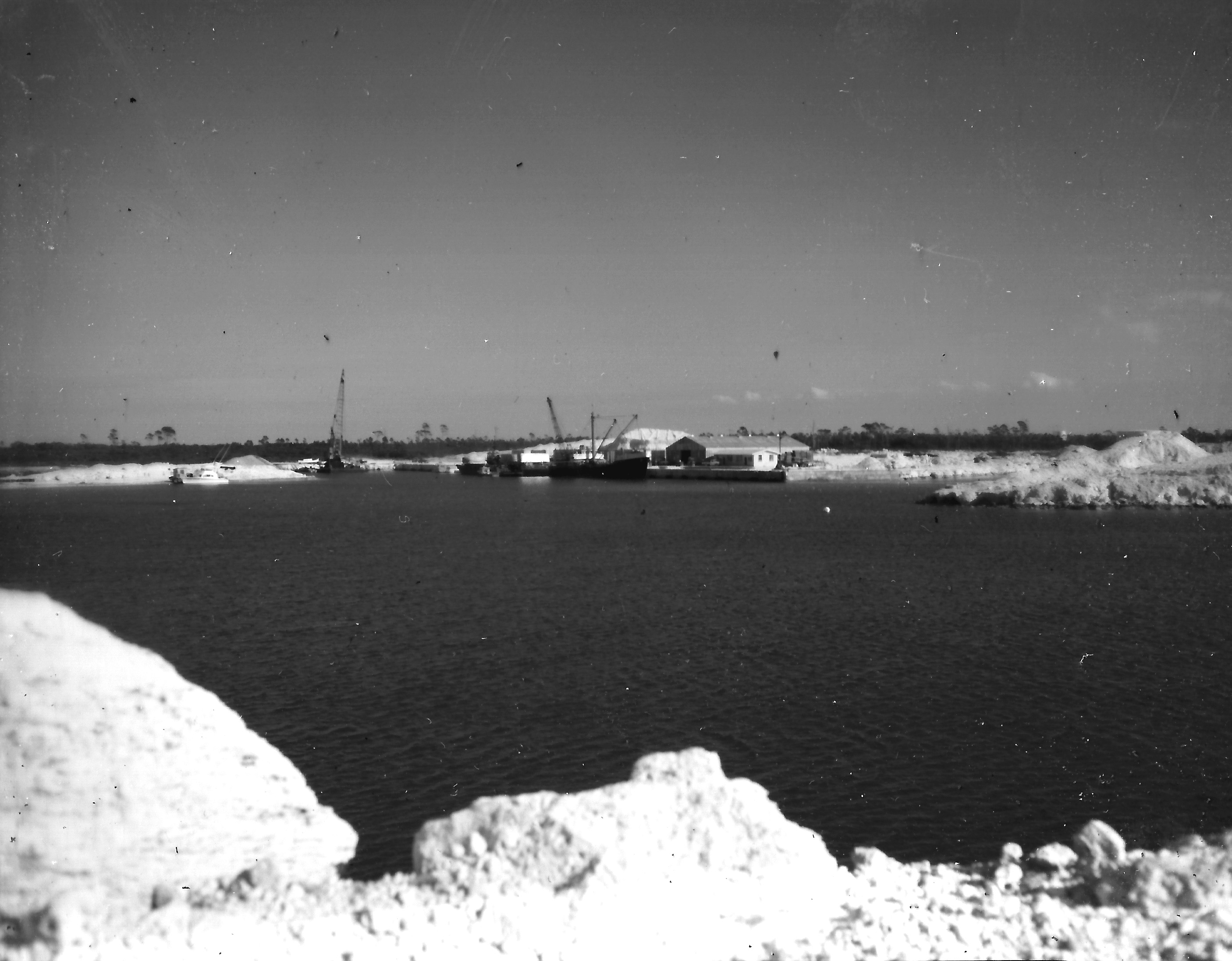 Freeport Harbour in early 1960's